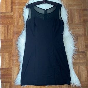 Mesh Detail Cocktail Dress